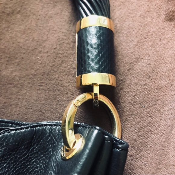 Michael Kors Hobo Bag Python Trim - Picture 6 of 8